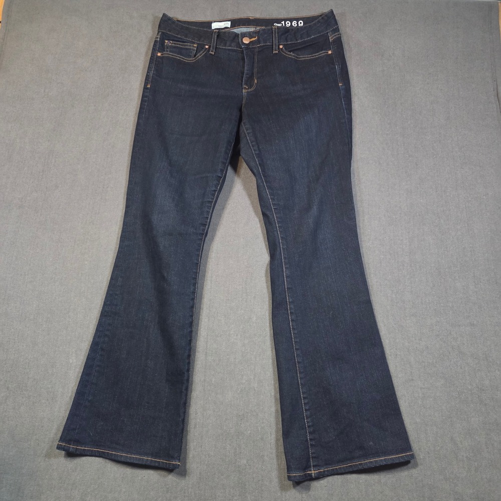 Gap 1969 Curvy Jeans Womens 29s Dark Blue Rinse Bootcut Denim Pants